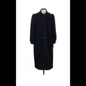 Classic Navy Long Women's Coat